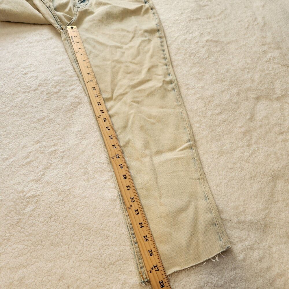 NWD Aeropostale Womens Stretch Mom Jean Cut Off Light Wash High Rise Size 10 - Picture 7 of 16